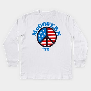 1972 McGovern for President Kids Long Sleeve T-Shirt